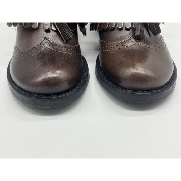 Coconuts by Matisse Cobb Brown Leather Riding Boots with tassel Size 6.5 NEW - Picture 13 of 14